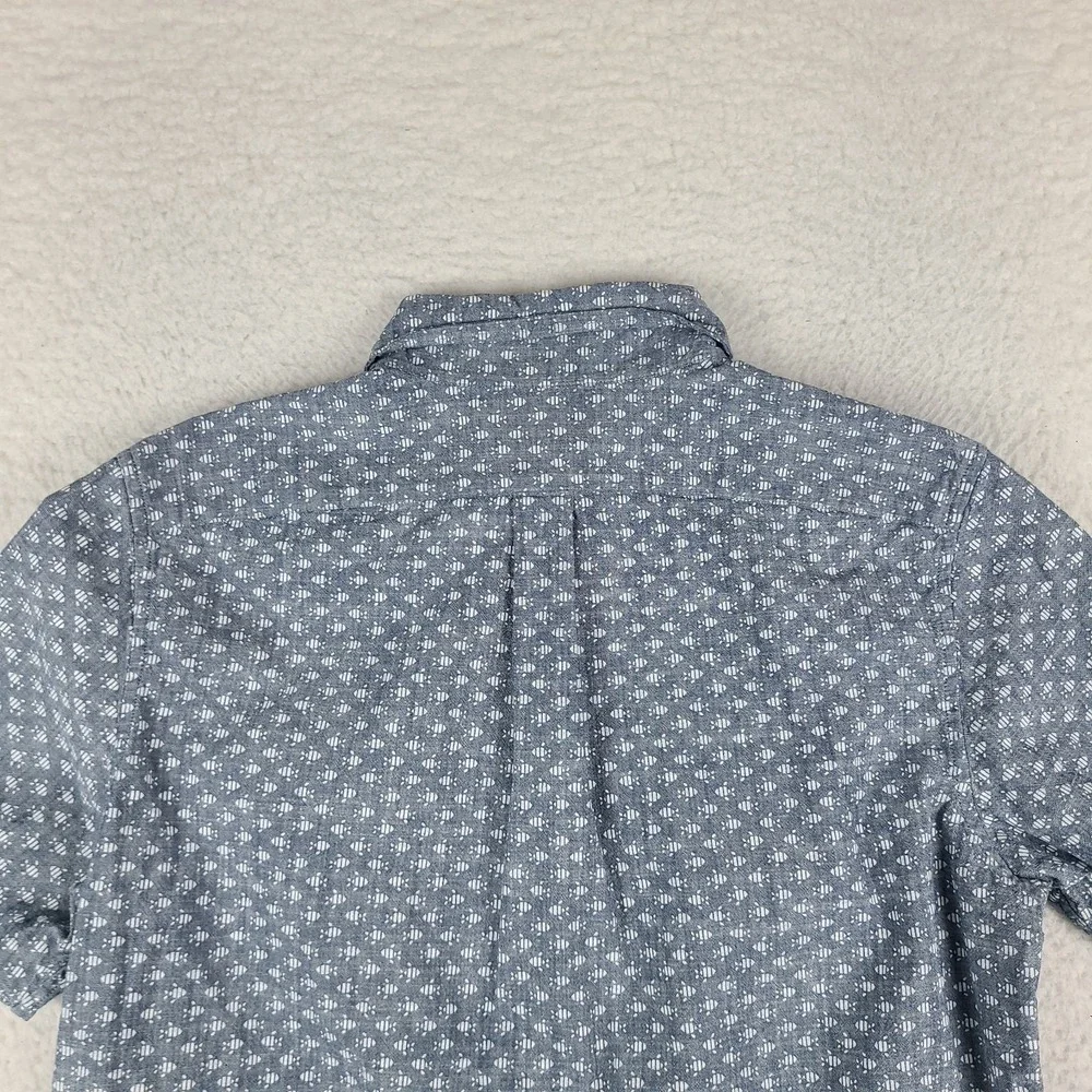 Vineyard Vines Murray Shirt Mens Small Blue Slim Fit Preppy Hawaiian Button Up